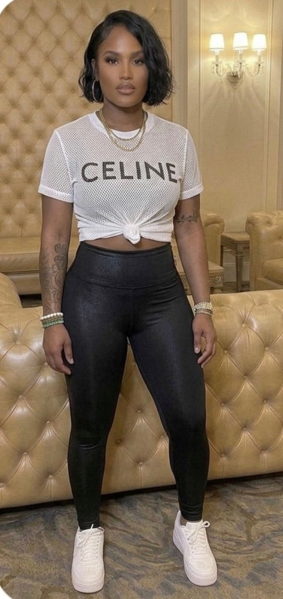 Celine Mesh Top