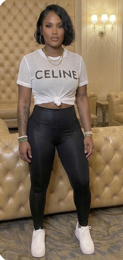 Celine Mesh Top