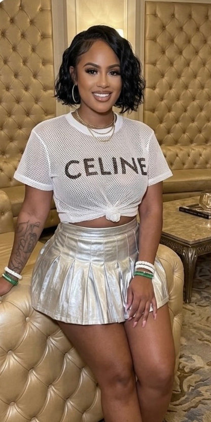Celine Mesh Top