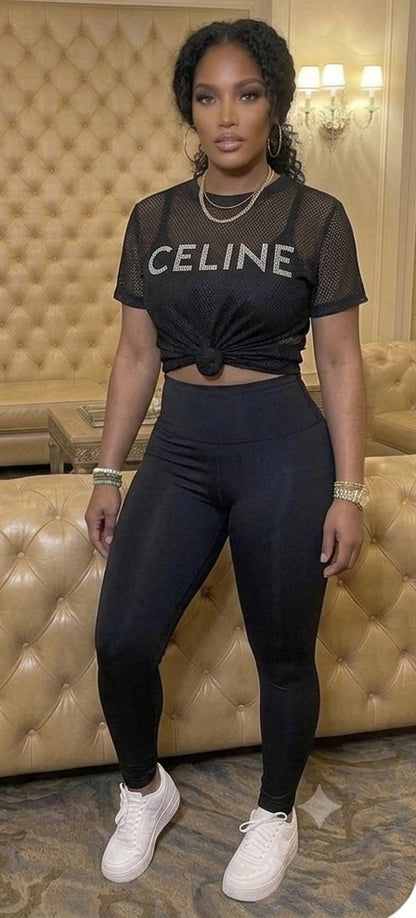 Celine Mesh Top
