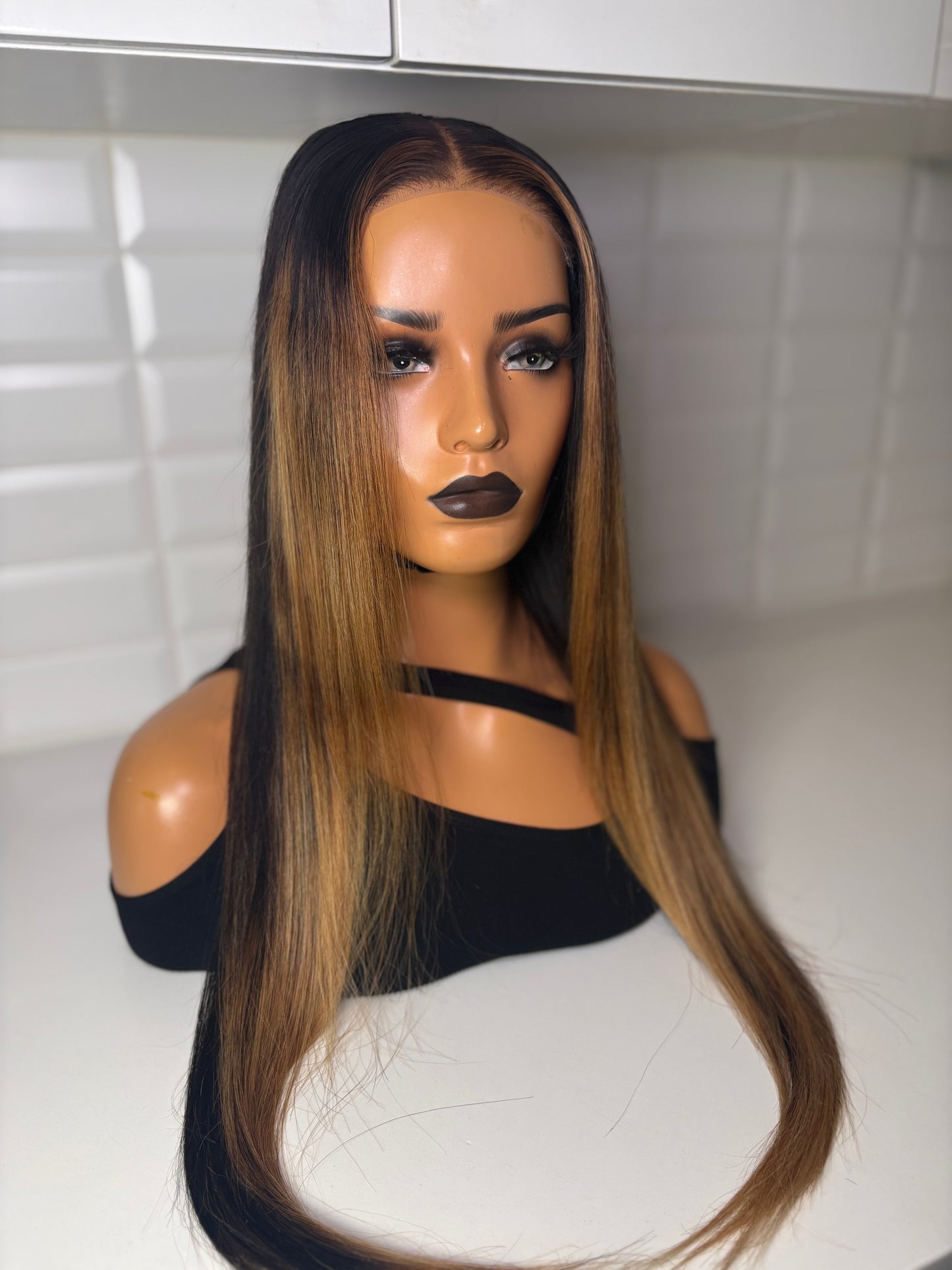 26” Glueless closure wig