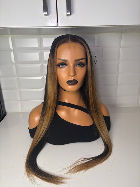 26” Glueless closure wig