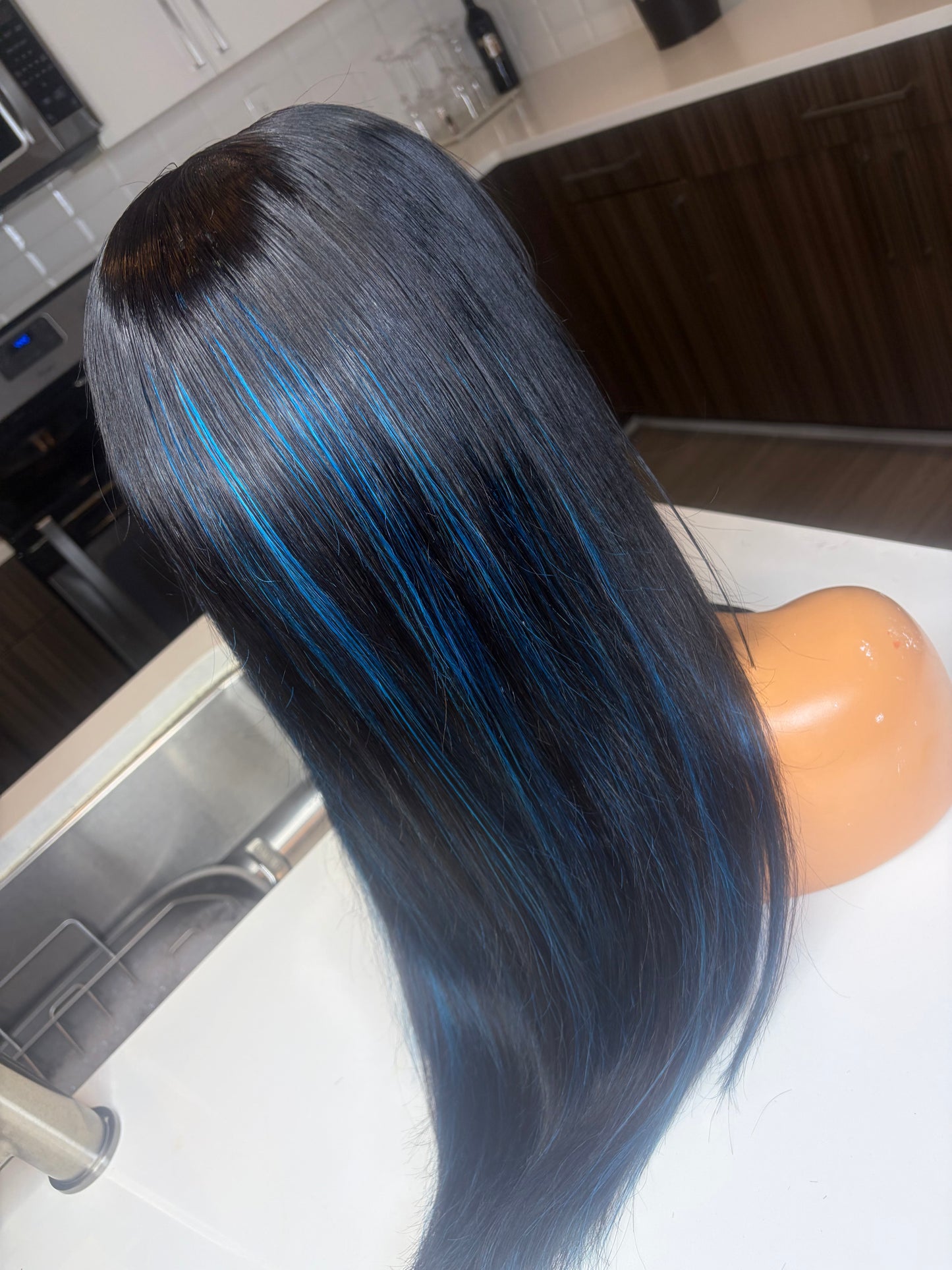 Blue black Glue less unit